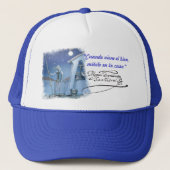 DON QUIJOTE - SANCHO - Cervantes - Gorra Visera Trucker Pet (Voorkant)