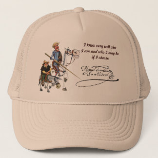 DON QUIJOTE, SANCHO, Cervantes Gorra visera Trucker Pet