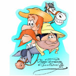 DON QUIJOTE, SANCHO, ROCINANTE y RUCIO by Cervante Fotobeeldje Magneet<br><div class="desc">The Cartoon animation series "DON QUIXOTE OF LA MANCHA" was first seen on TV back in 1979, since then, it has been aired by TV zenders around the globe. Don Quixote was first published in 1605 en it's continuation in a second part was published in 1615. Our magnets commemorate both...</div>