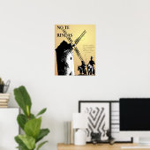 Don Quijote y los molinos Poster (Thuiskantoor)