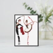 DON QUIXOTE BALLET BRIEFKAART, BALLET DANCERS COUP BRIEFKAART (Staand voorkant)
