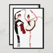 DON QUIXOTE BALLET BRIEFKAART, BALLET DANCERS COUP BRIEFKAART (Voorkant / Achterkant)