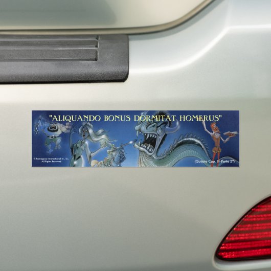 DON QUIXOTE - BUMPERSTICKER (Op auto)