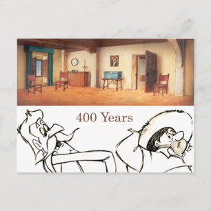 DON QUIXOTE - de animatieachtergrond van de Cartoo Briefkaart