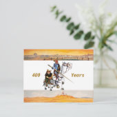 DON QUIXOTE - de animatieachtergrond van de Cartoo Briefkaart (Staand voorkant)