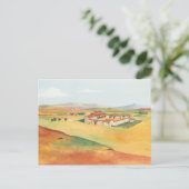 DON QUIXOTE - de animatieachtergrond van de Cartoo Briefkaart (Staand voorkant)