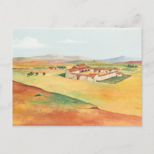 DON QUIXOTE - de animatieachtergrond van de Cartoo Briefkaart (Voorkant)