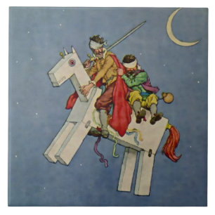 “Don Quixote” door W Heath Robinson Tegeltje