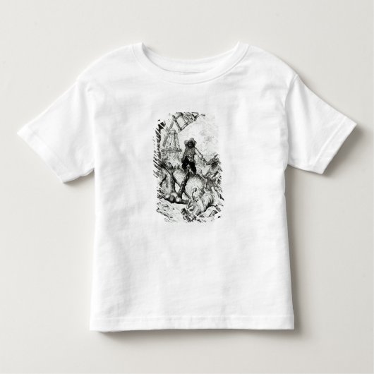 Don Quixote en de windmolens Kinder Shirts (Voorkant)