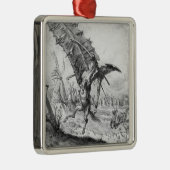 Don Quixote en de windmolens Metalen Ornament (Rechts)