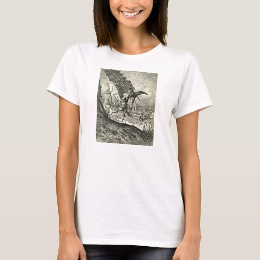 Don Quixote en de windmolens T-shirt (Voorkant)