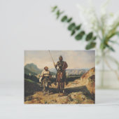 Don Quixote en Sancho Briefkaart (Staand voorkant)