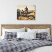Don Quixote en Sancho Canvas Afdruk (Insitu (Slaapkamer))