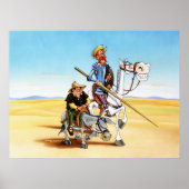 DON QUIXOTE EN SANCHO - CANVAS PRINT (Voorkant)