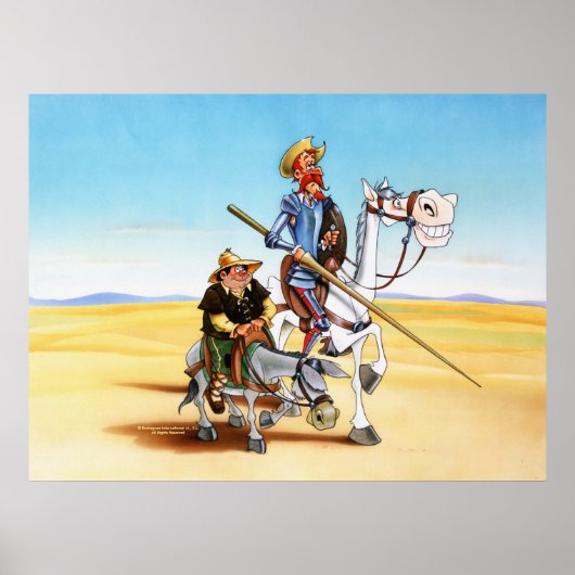 DON QUIXOTE EN SANCHO - CANVAS PRINT (Voorkant)