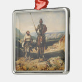 Don Quixote en Sancho Metalen Ornament (Links)