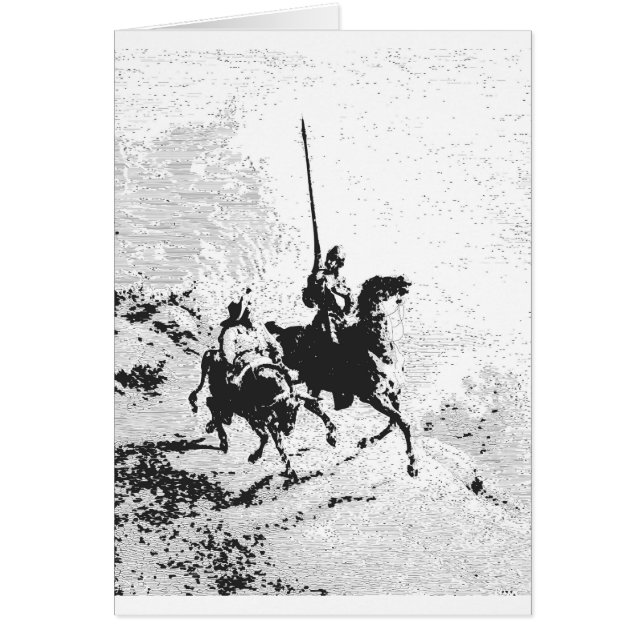 Don Quixote en Sancho Panza (Voorkant)
