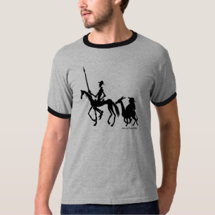 Don Quixote en Sancho Panza grafisch t-shirt