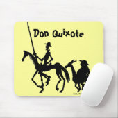 Don Quixote en Sancho Panza grafische kunst mousep Muismat (Met muis)