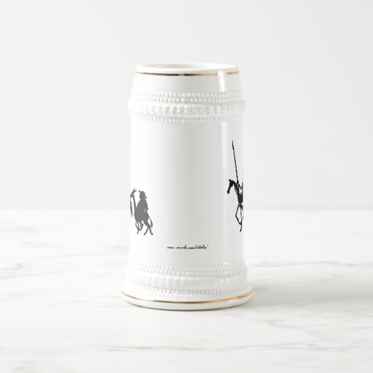 Don Quixote en Sancho Panza grafische mok (Center)