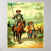 Don Quixote en Sancho Panza Poster (Voorkant)