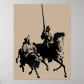 Don Quixote en Sancho Panza Poster (Voorkant)