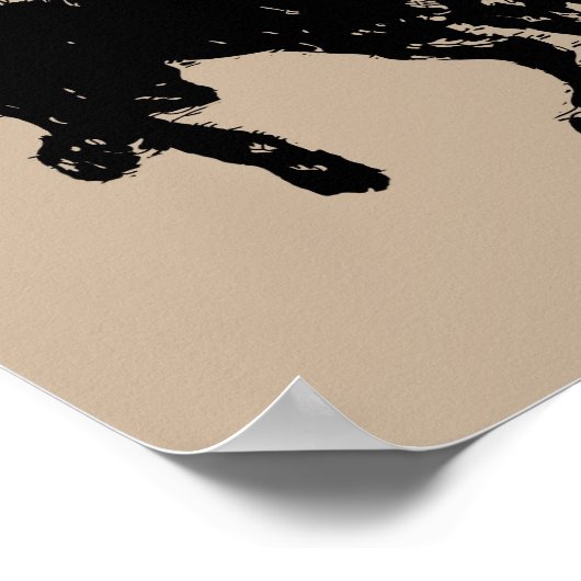 Don Quixote en Sancho Panza Poster (Hoek)