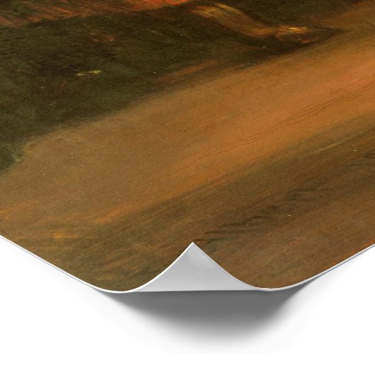 Don Quixote en Sancho Panza Poster (Hoek)