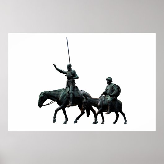 Don Quixote en Sancho Panza Poster (Voorkant)