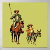 Don Quixote en Sancho Panza Poster (Voorkant)