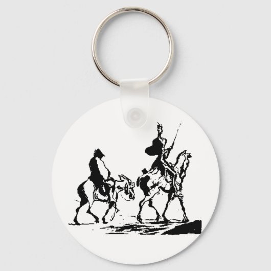Don Quixote en Sancho Panza Sleutelhanger (Voorkant)