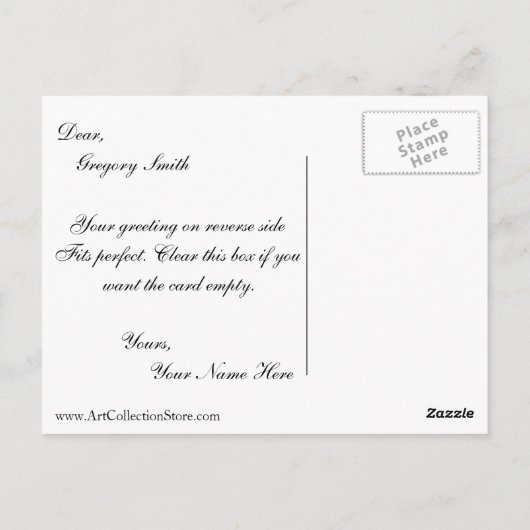 Don Quixote en Sancho Panza van Daumier Honoré (BE Briefkaart (Achterkant)