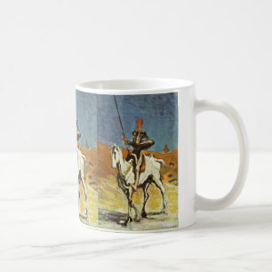 Don Quixote en Sancho Panza van Daumier Honoré (BE Koffiemok