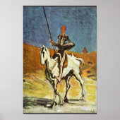 Don Quixote en Sancho Panza van Daumier Honoré (BE Poster (Voorkant)
