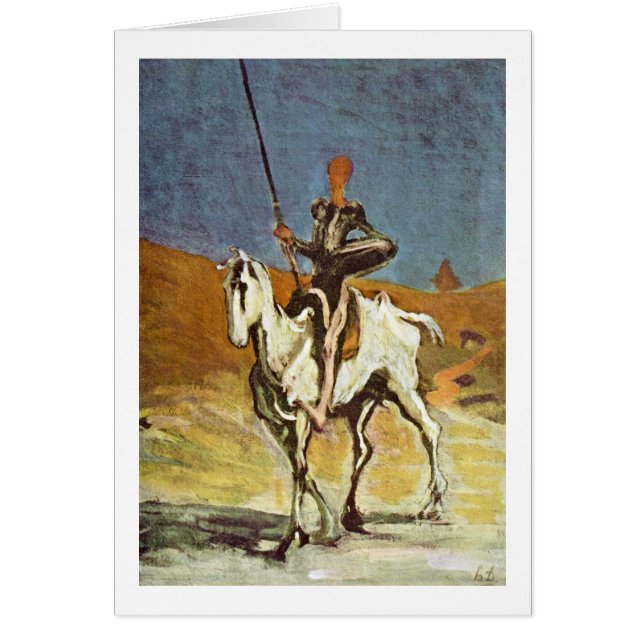 Don Quixote en Sancho Panza van Honore Daumier (Voorkant)