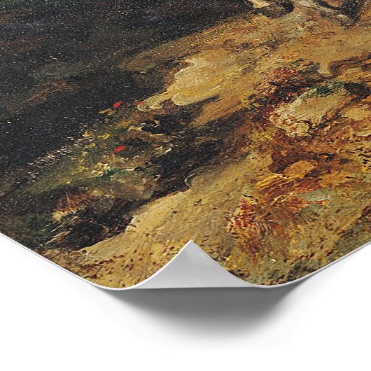 Don Quixote en Sancho Poster (Hoek)