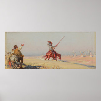 Don Quixote fight of the windmills Poster
