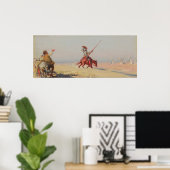 Don Quixote fight of the windmills Poster (Thuiskantoor)