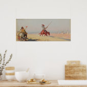 Don Quixote fight of the windmills Poster (Keuken)