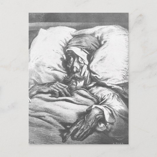 Don Quixote gewond Briefkaart (Voorkant)