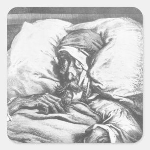 Don Quixote gewond Vierkante Sticker