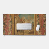 Don Quixote Guided by Folly, 18th century tapestry Bureaumat (Keyboard & Muis)