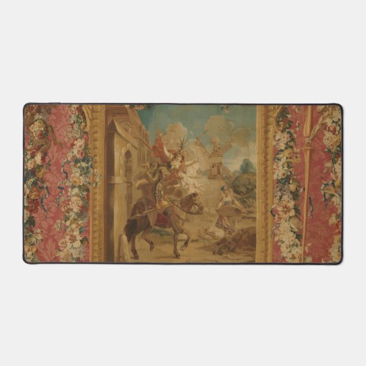 Don Quixote Guided by Folly, 18th century tapestry Bureaumat (Voorkant)
