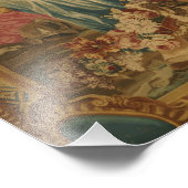 Don Quixote Guided by Folly, 18th century tapestry Foto Afdruk (Hoek)