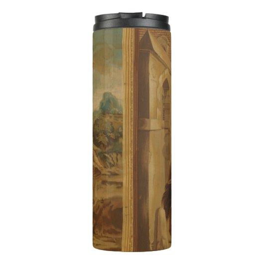 Don Quixote Guided by Folly, 18th century tapestry Thermosbeker (Achterkant)