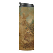 Don Quixote Guided by Folly, 18th century tapestry Thermosbeker (Geroteerd rechts)