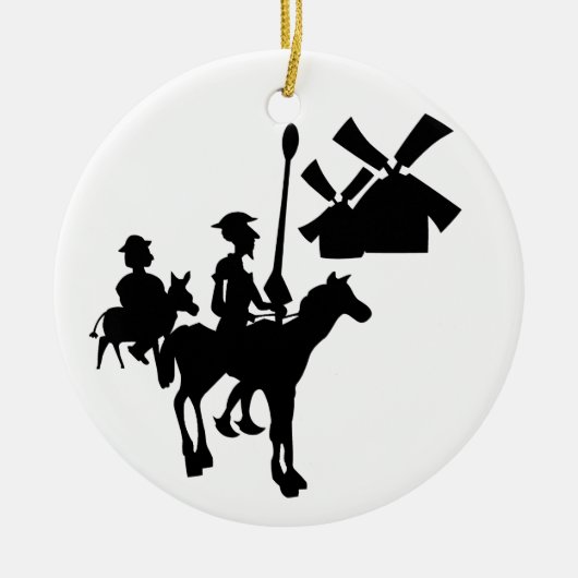 Don Quixote Keramisch Ornament (Voorkant)
