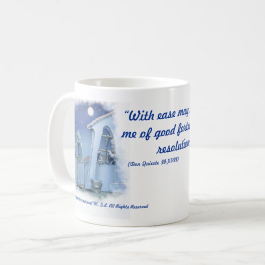 DON QUIXOTE - Mok - Cervantes taza (Voorkant links)