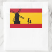 Don Quixote Rechthoekige Sticker (Tas)