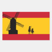 Don Quixote Rechthoekige Sticker (Voorkant)